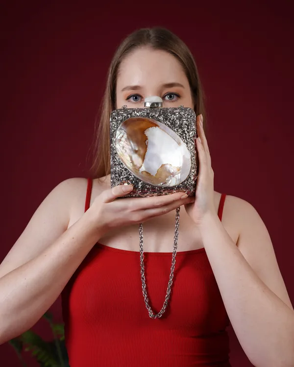 Kaia_Raw_Shell_Metal_Clutch